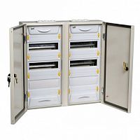 Распределительный шкаф UNIVERSAL, 96 мод., IP54, навесной, сталь, серая дверь, с клеммами |  код. MKM11-N-2x48-54-Z-U |  IEK
